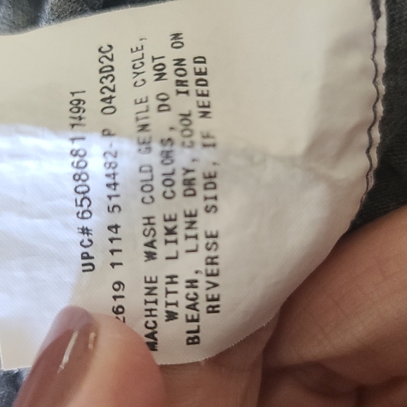 Gray 3/4 sleeve ruffle front detail small AB Studio - Picture 7 of 7